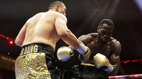 Zhilei Zhang finishes Deontay Wilder in brutal 5th.